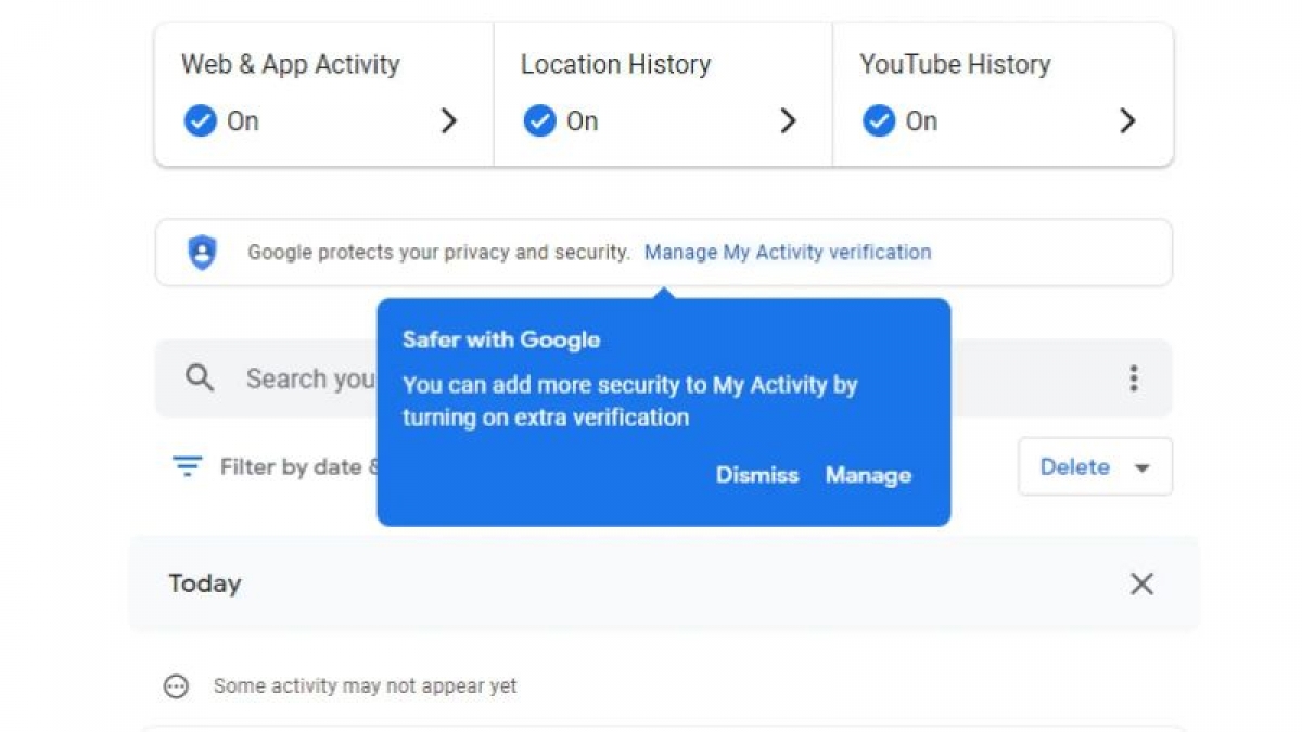 Bảo vệ lịch sử tìm kiếm trên Google với mật khẩu