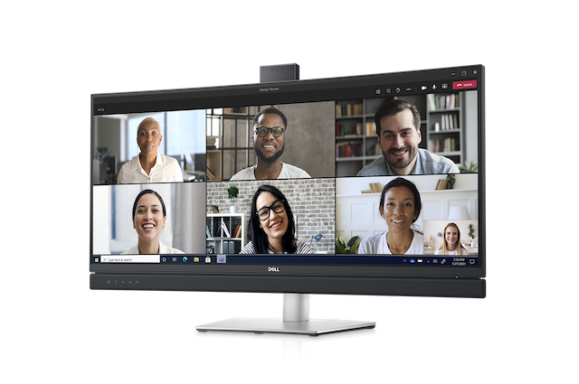 3 màn hình mới của Dell với thiết kế nút Microsoft Teams